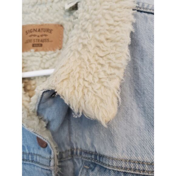 Levi Strauss Signature Gold Light Jean Jacket Womens Size Large - Picture 5 of 7